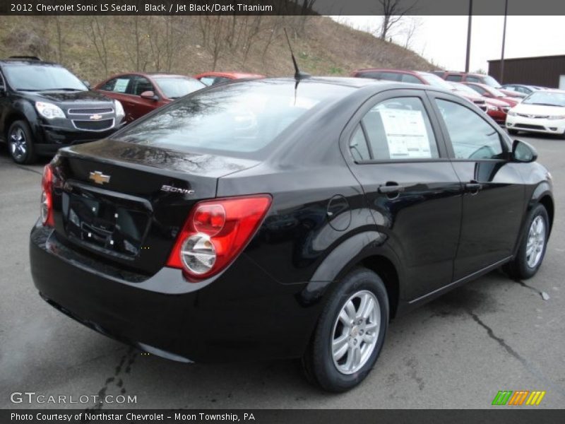 Black / Jet Black/Dark Titanium 2012 Chevrolet Sonic LS Sedan
