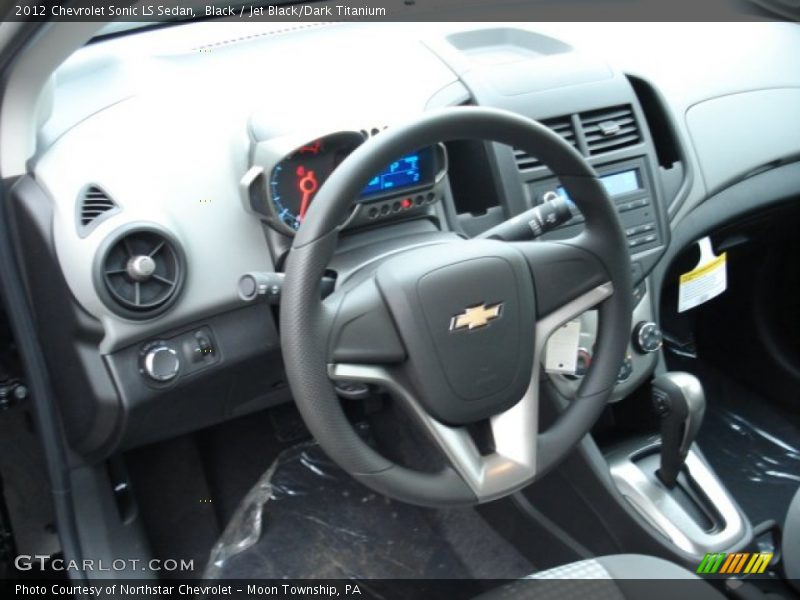 Black / Jet Black/Dark Titanium 2012 Chevrolet Sonic LS Sedan
