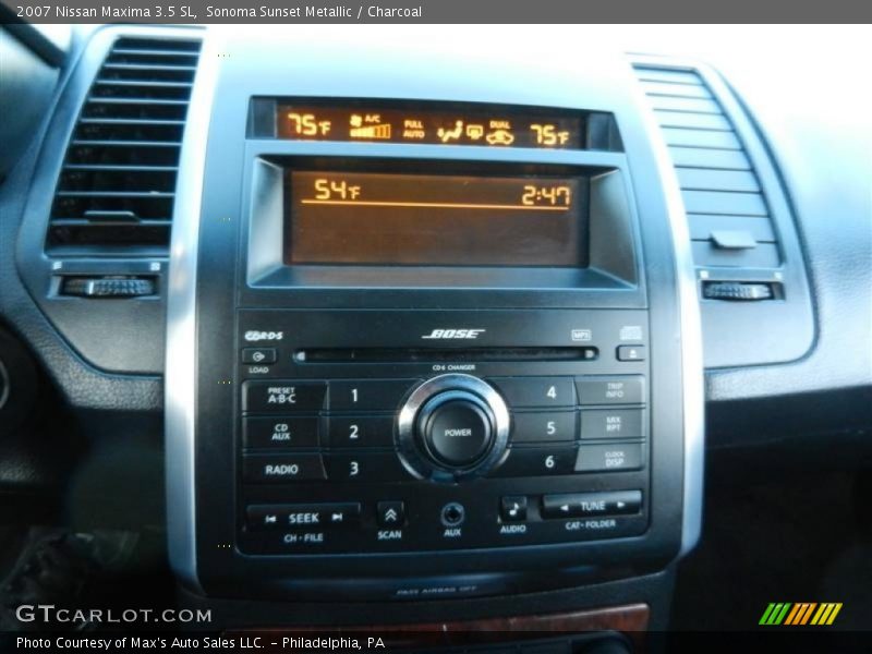 Sonoma Sunset Metallic / Charcoal 2007 Nissan Maxima 3.5 SL