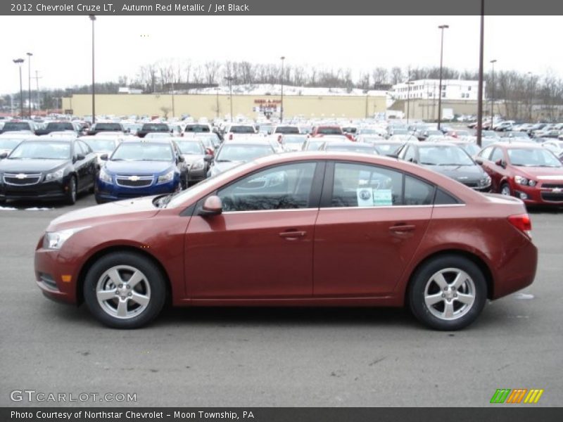 Autumn Red Metallic / Jet Black 2012 Chevrolet Cruze LT