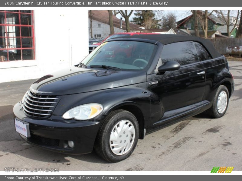 Brilliant Black Crystal Pearl / Pastel Slate Gray 2006 Chrysler PT Cruiser Touring Convertible