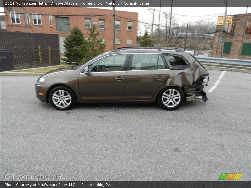 Toffee Brown Metallic / Cornsilk Beige 2011 Volkswagen Jetta TDI SportWagen