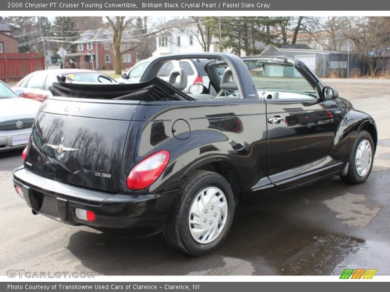 Brilliant Black Crystal Pearl / Pastel Slate Gray 2006 Chrysler PT Cruiser Touring Convertible