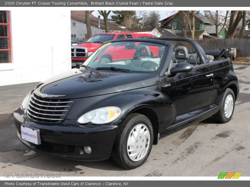 Brilliant Black Crystal Pearl / Pastel Slate Gray 2006 Chrysler PT Cruiser Touring Convertible