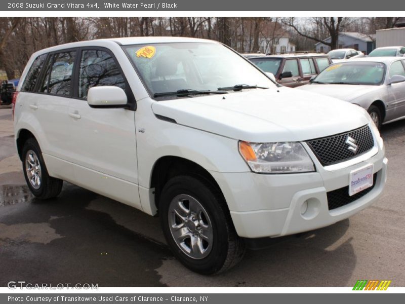 White Water Pearl / Black 2008 Suzuki Grand Vitara 4x4