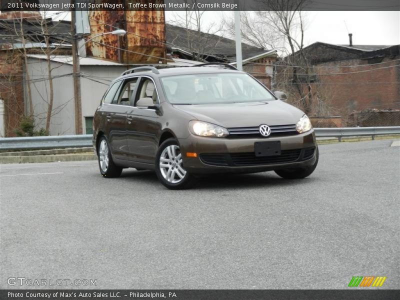 Toffee Brown Metallic / Cornsilk Beige 2011 Volkswagen Jetta TDI SportWagen