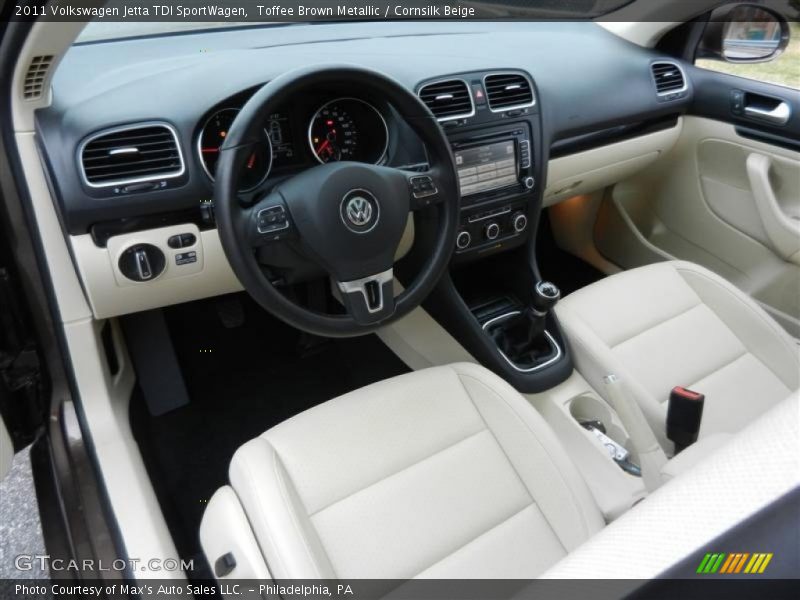 Toffee Brown Metallic / Cornsilk Beige 2011 Volkswagen Jetta TDI SportWagen