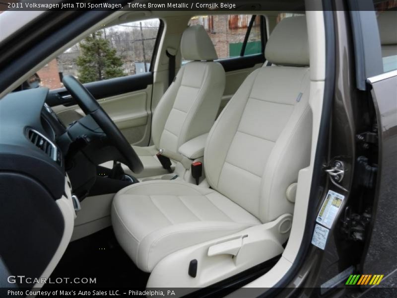 Toffee Brown Metallic / Cornsilk Beige 2011 Volkswagen Jetta TDI SportWagen