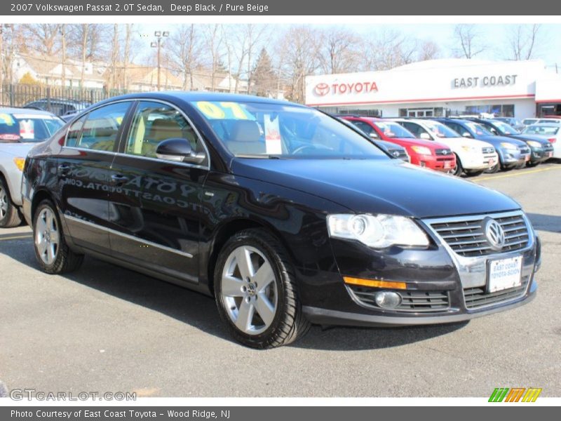 Deep Black / Pure Beige 2007 Volkswagen Passat 2.0T Sedan