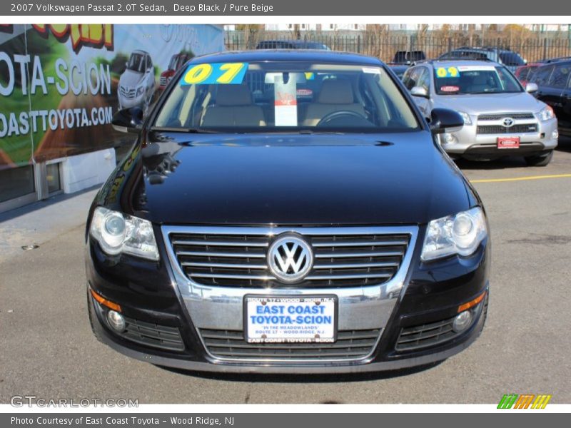 Deep Black / Pure Beige 2007 Volkswagen Passat 2.0T Sedan