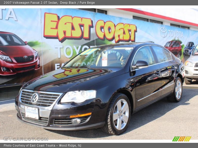 Deep Black / Pure Beige 2007 Volkswagen Passat 2.0T Sedan