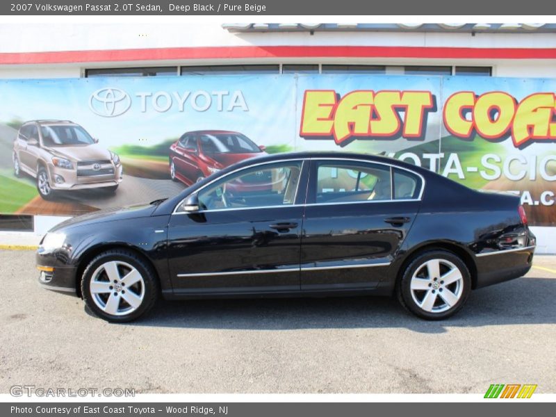 Deep Black / Pure Beige 2007 Volkswagen Passat 2.0T Sedan