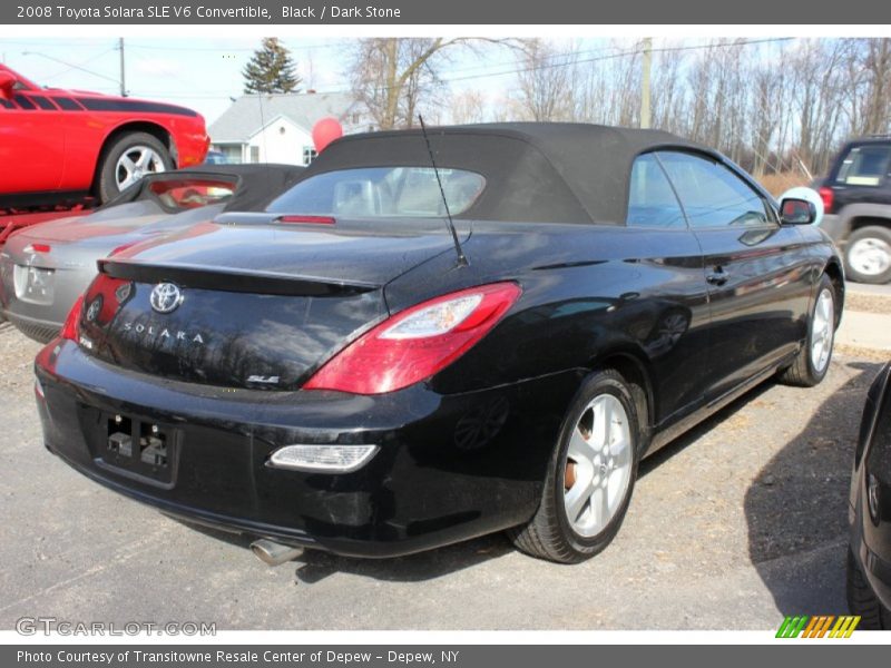 Black / Dark Stone 2008 Toyota Solara SLE V6 Convertible