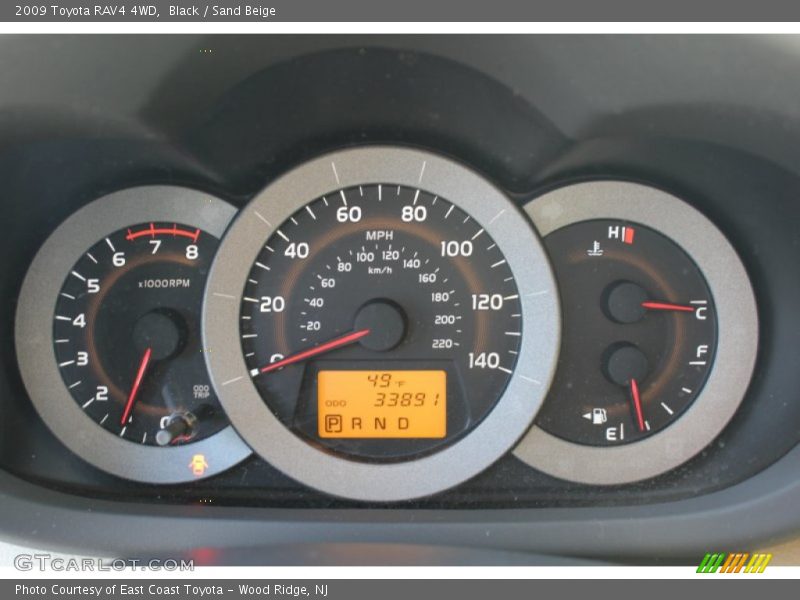 Black / Sand Beige 2009 Toyota RAV4 4WD