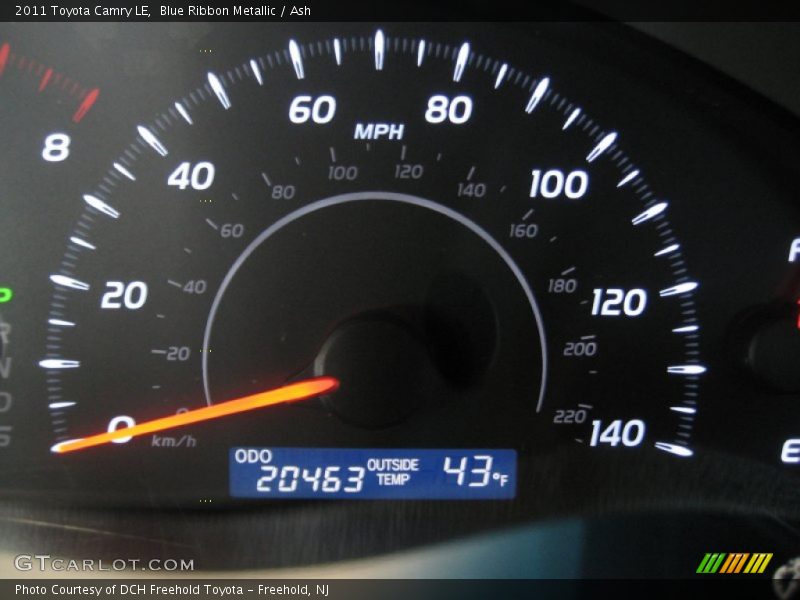 Blue Ribbon Metallic / Ash 2011 Toyota Camry LE