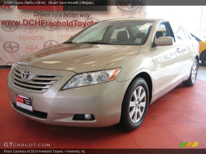 Desert Sand Metallic / Bisque 2009 Toyota Camry XLE V6