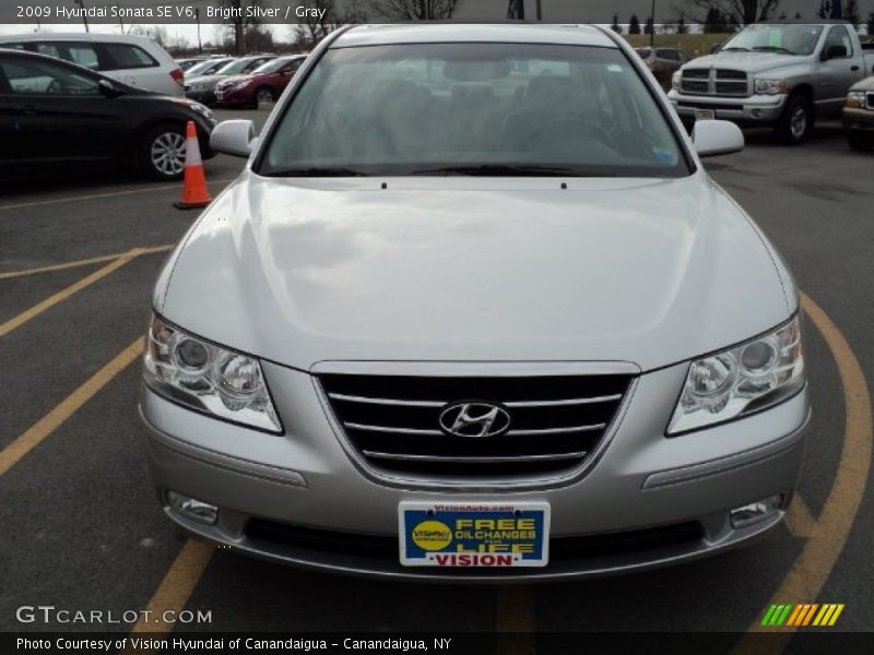 Bright Silver / Gray 2009 Hyundai Sonata SE V6