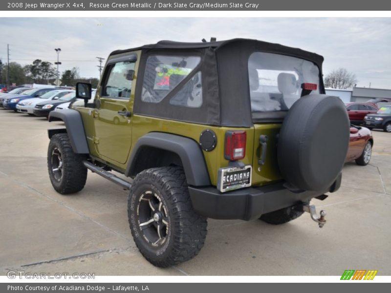 Rescue Green Metallic / Dark Slate Gray/Medium Slate Gray 2008 Jeep Wrangler X 4x4