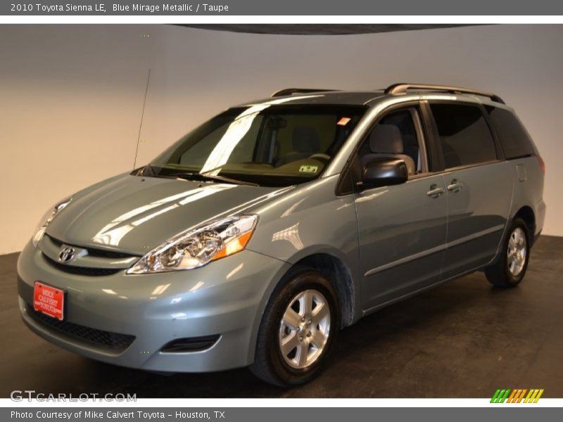 Blue Mirage Metallic / Taupe 2010 Toyota Sienna LE