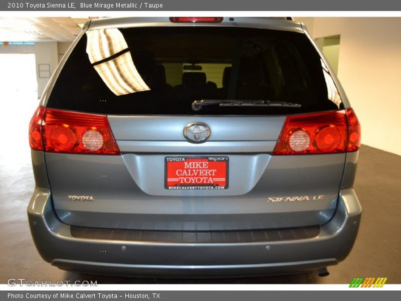 Blue Mirage Metallic / Taupe 2010 Toyota Sienna LE