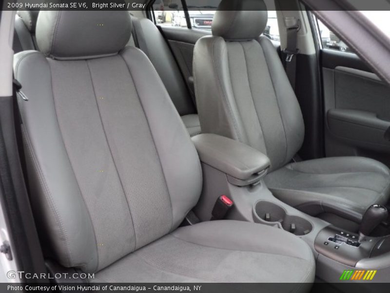 Bright Silver / Gray 2009 Hyundai Sonata SE V6