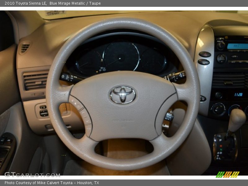 Blue Mirage Metallic / Taupe 2010 Toyota Sienna LE