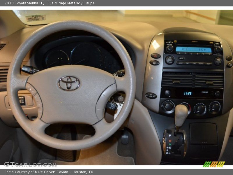 Blue Mirage Metallic / Taupe 2010 Toyota Sienna LE