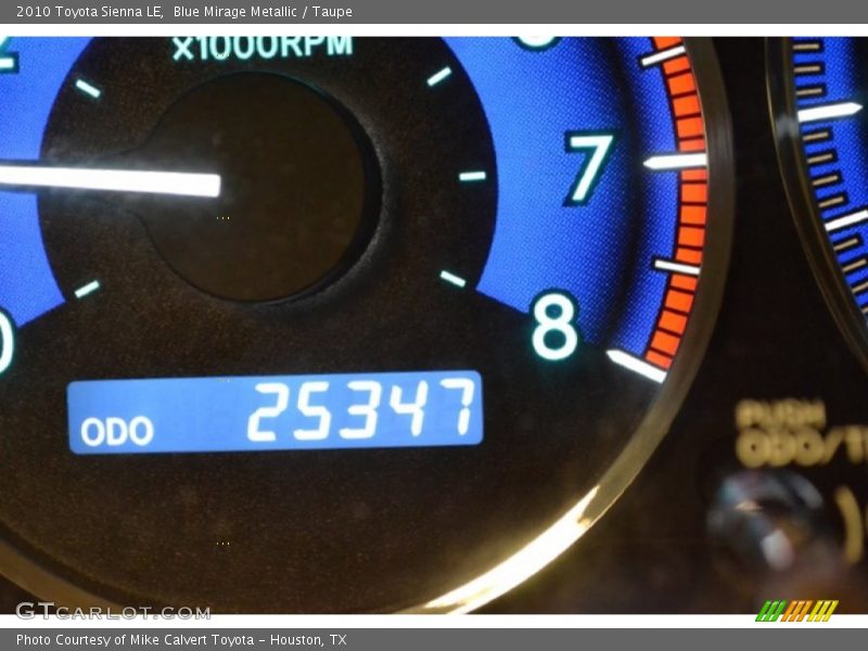 Blue Mirage Metallic / Taupe 2010 Toyota Sienna LE