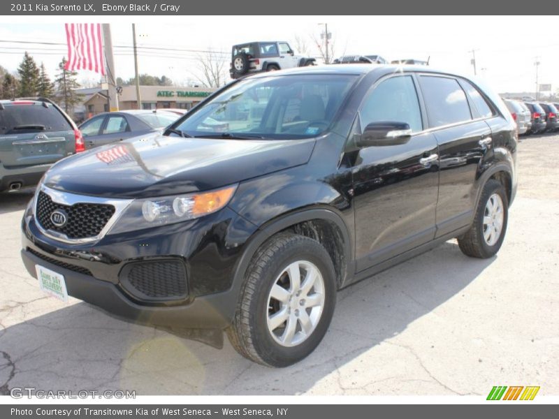 Ebony Black / Gray 2011 Kia Sorento LX