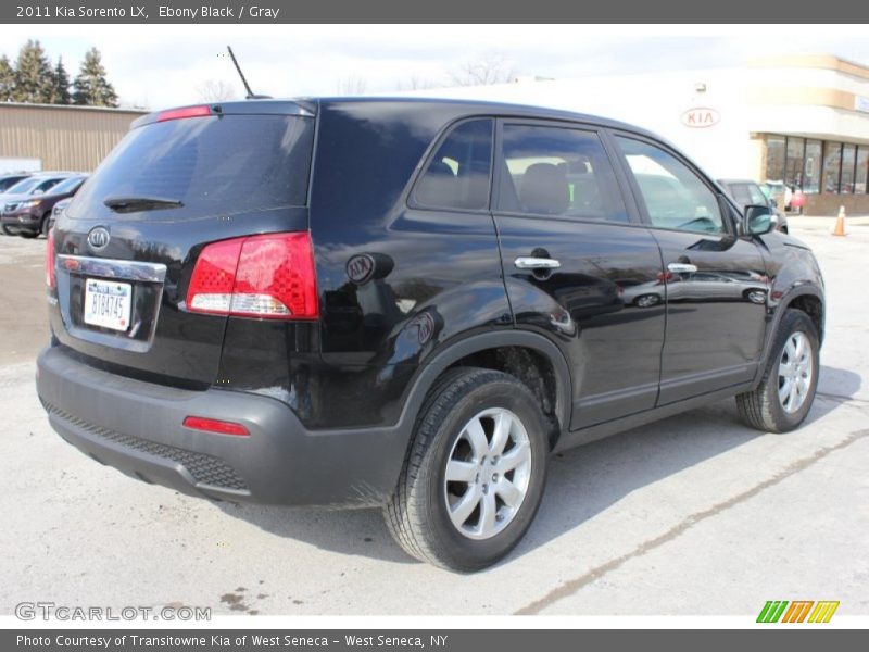 Ebony Black / Gray 2011 Kia Sorento LX