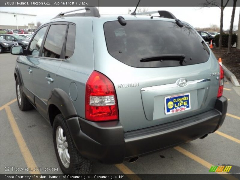 Alpine Frost / Black 2008 Hyundai Tucson GLS
