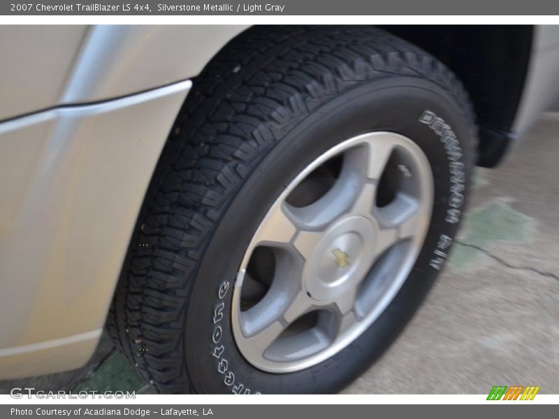 Silverstone Metallic / Light Gray 2007 Chevrolet TrailBlazer LS 4x4