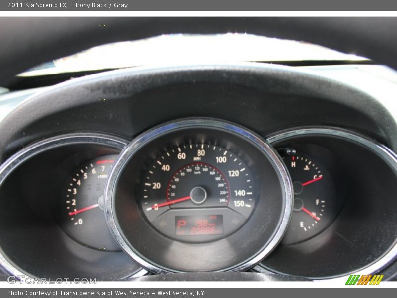 Ebony Black / Gray 2011 Kia Sorento LX