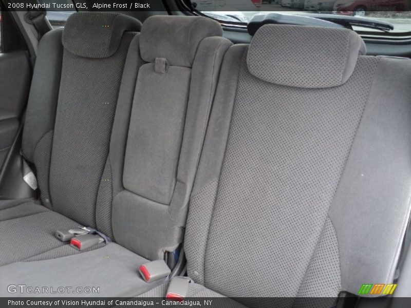 Alpine Frost / Black 2008 Hyundai Tucson GLS
