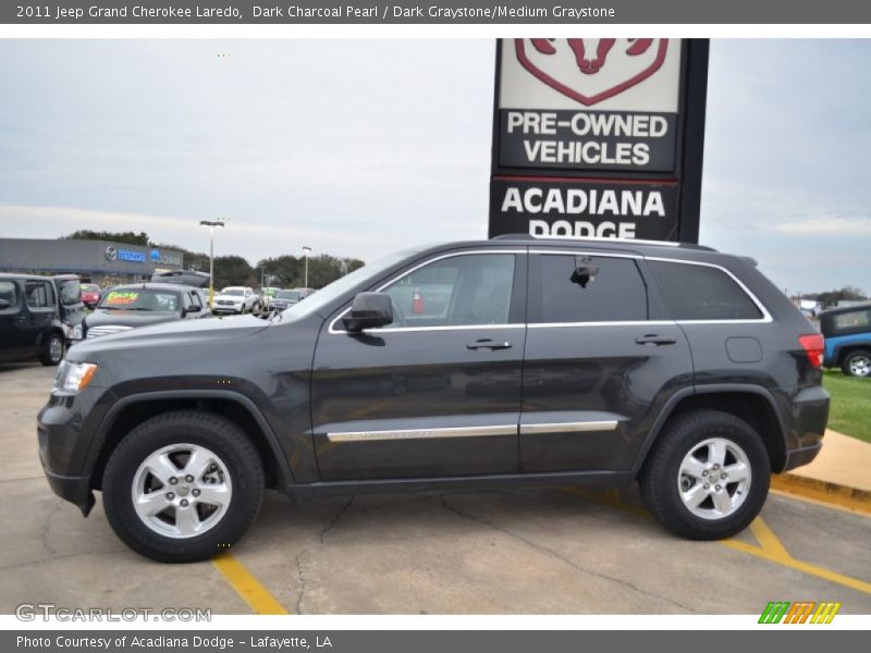 Dark Charcoal Pearl / Dark Graystone/Medium Graystone 2011 Jeep Grand Cherokee Laredo