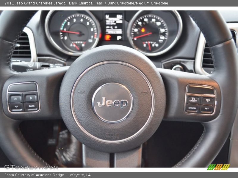 Dark Charcoal Pearl / Dark Graystone/Medium Graystone 2011 Jeep Grand Cherokee Laredo