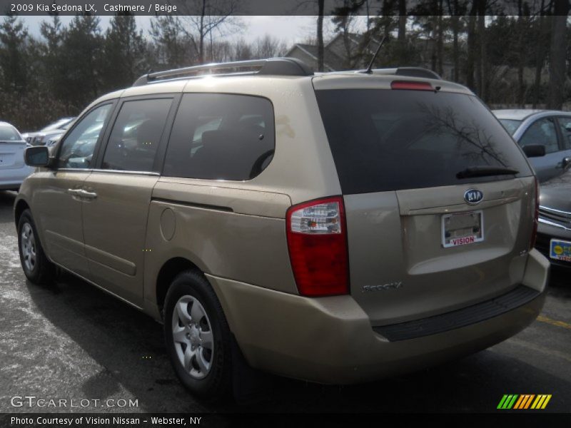 Cashmere / Beige 2009 Kia Sedona LX