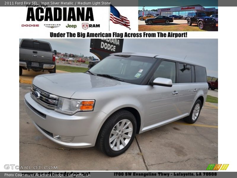 Ingot Silver Metallic / Medium Light Stone 2011 Ford Flex SEL
