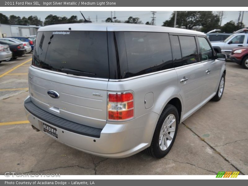 Ingot Silver Metallic / Medium Light Stone 2011 Ford Flex SEL