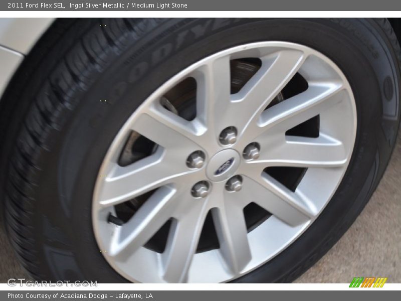 Ingot Silver Metallic / Medium Light Stone 2011 Ford Flex SEL