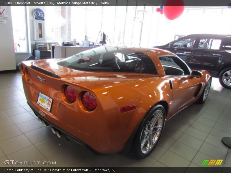 Atomic Orange Metallic / Ebony 2008 Chevrolet Corvette Z06