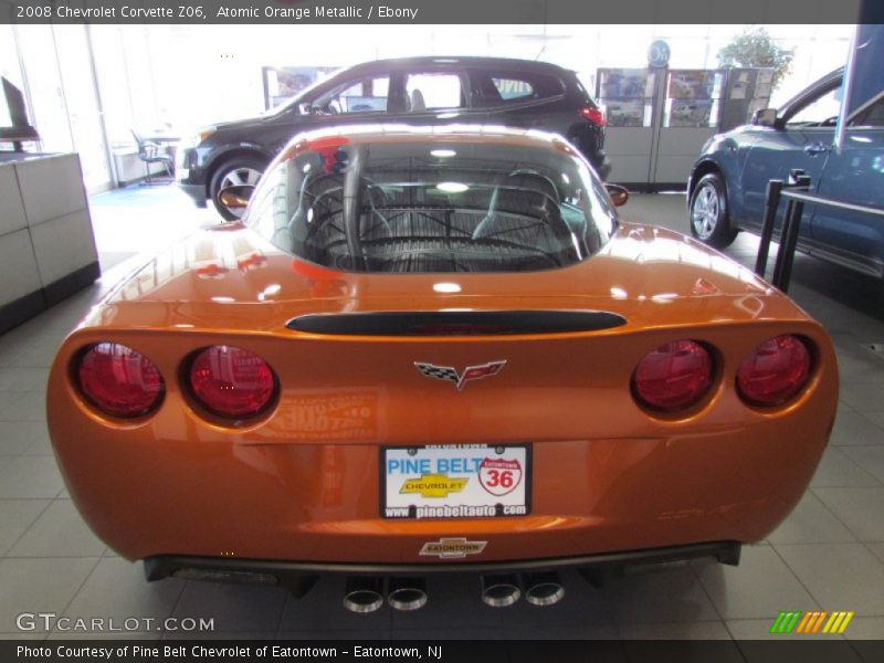 Atomic Orange Metallic / Ebony 2008 Chevrolet Corvette Z06