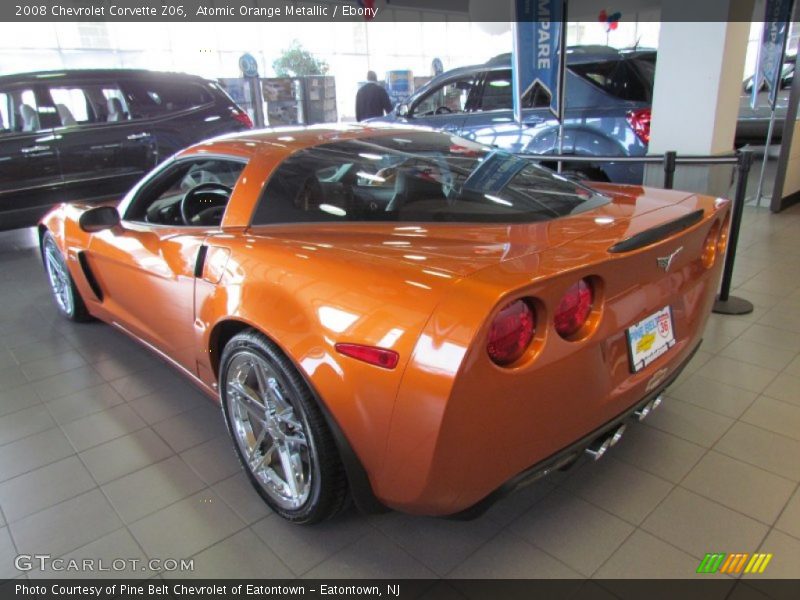 Atomic Orange Metallic / Ebony 2008 Chevrolet Corvette Z06