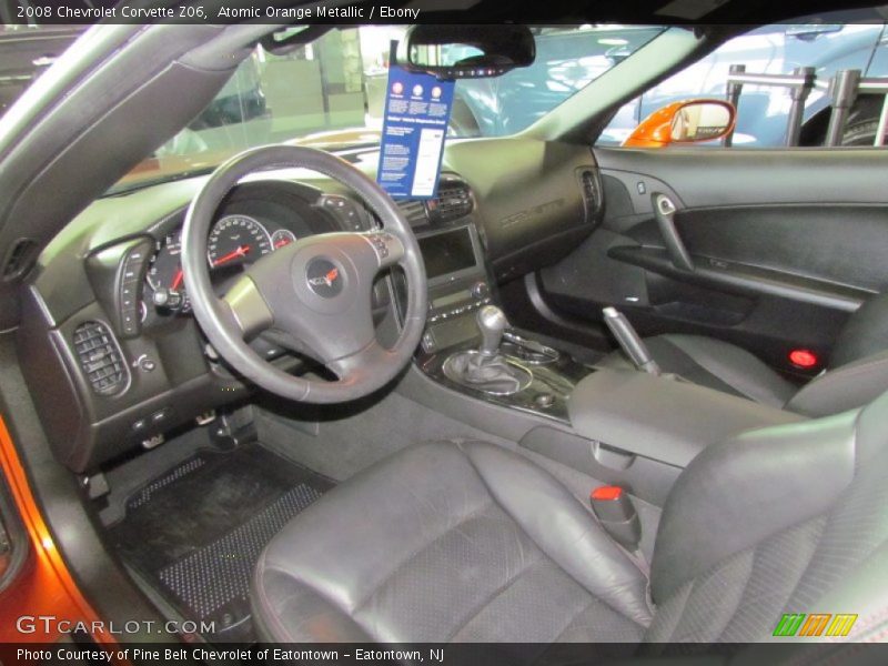 Atomic Orange Metallic / Ebony 2008 Chevrolet Corvette Z06