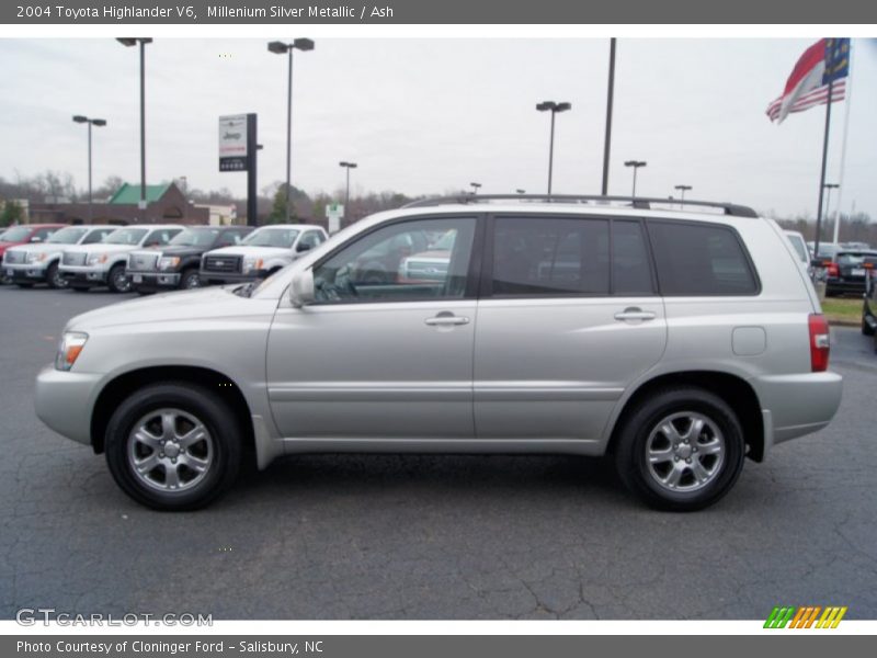 Millenium Silver Metallic / Ash 2004 Toyota Highlander V6