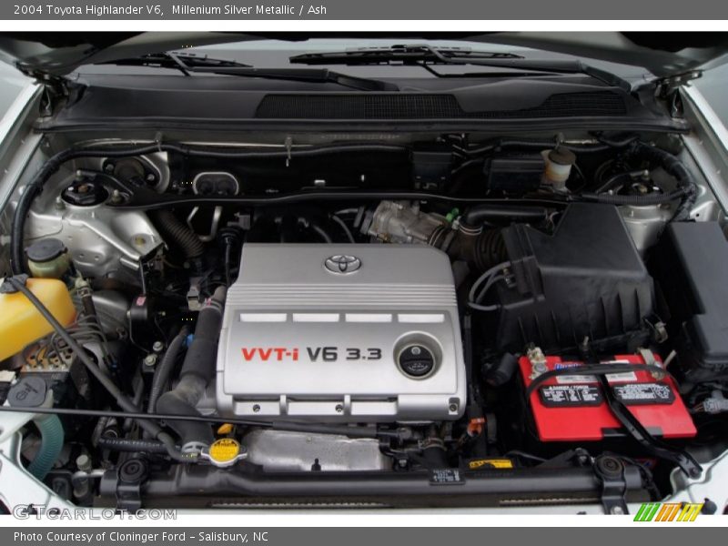 Millenium Silver Metallic / Ash 2004 Toyota Highlander V6