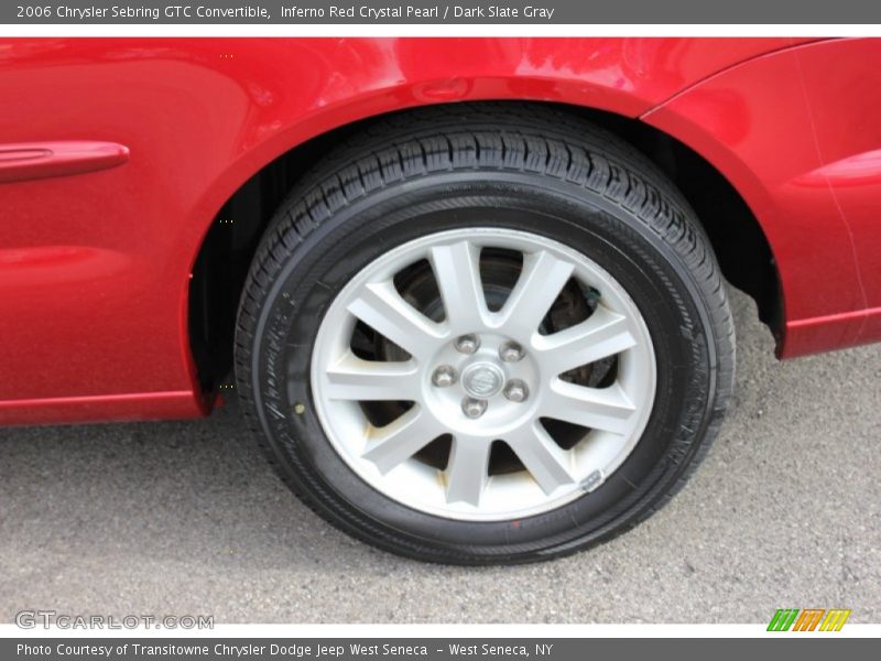 Inferno Red Crystal Pearl / Dark Slate Gray 2006 Chrysler Sebring GTC Convertible