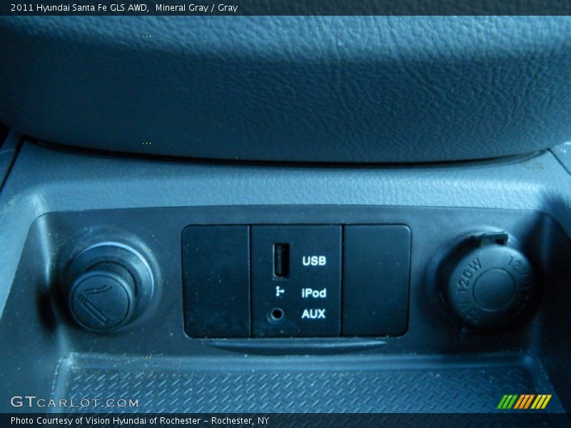 Mineral Gray / Gray 2011 Hyundai Santa Fe GLS AWD
