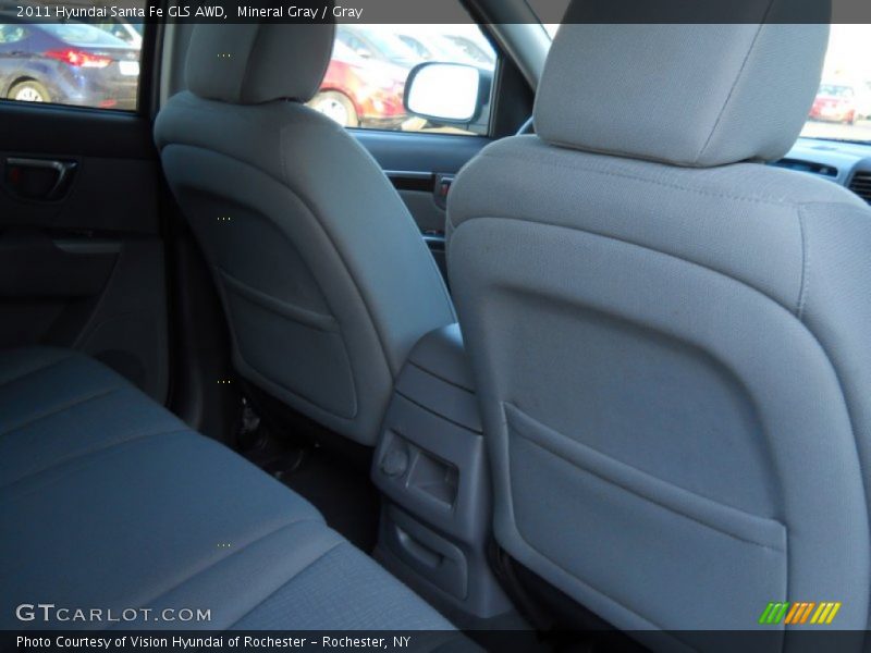 Mineral Gray / Gray 2011 Hyundai Santa Fe GLS AWD