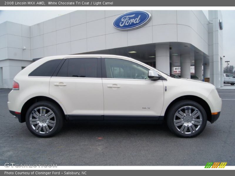 White Chocolate Tri Coat / Light Camel 2008 Lincoln MKX AWD